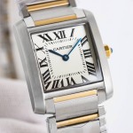 Cartier Tank Two-Tone Strap Women's Quartz Watch