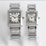 Cartier Tank series, silver strap
