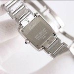 Cartier Tank series, silver strap