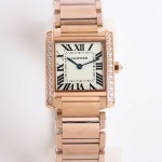 Cartier Tank Collection, Rose Gold with Diamonds