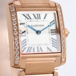 Cartier Tank Collection, Rose Gold with Diamonds