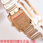 Cartier Tank Collection, Rose Gold with Diamonds