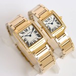 Cartier Tank Collection, Gold with Diamonds