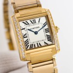 Cartier Tank Collection, Gold with Diamonds