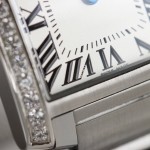 Cartier Tank Silver Diamond Set