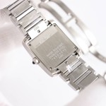 Cartier Tank Silver Diamond Set