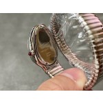 Bulgari Serpentl series, white dial, silver