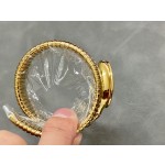 Bulgari Serpenti series, black dial, gold snake bezel