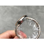 Bulgari Serpentl Collection: Black dial with diamonds, rose gold two-tone snake bezel