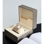 Bulgari Serpentl series, white dial, rose gold two-tone snake bezel