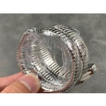 Bulgari Serpentl Collection: White dial with diamonds and silver snake bezel