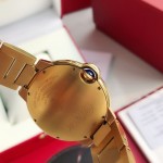Cartier Ballon Bleu series 42mm gold strap mechanical men's watch