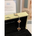 Four-leaf clover multi-colored laser five-flower bracelet