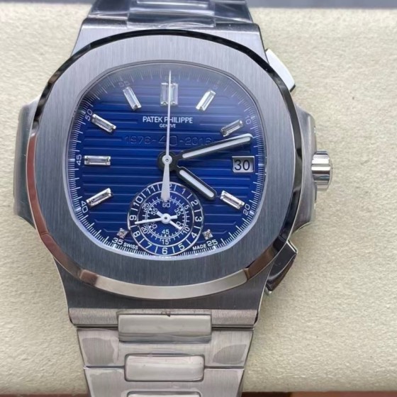 Patek Philippe Nautilus 5980/1A-014 Multifunction Chronograph Watch 40.5mm
