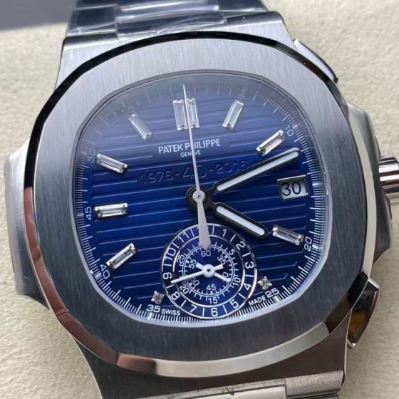 Patek Philippe Nautilus 5980/1A-014 Multifunction Chronograph Watch 40.5mm