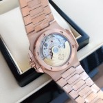 Patek Philippe Nautilus 5711, black dial, 40mm diameter, 8.8mm thickness.