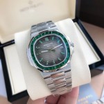 Patek Philippe Nautilus 5711: 40mm dial, 8.8mm thickness.