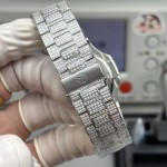 Patek Philippe Full-Diamond Series: 40mm dial, ultra-thin 8.3mm profile.