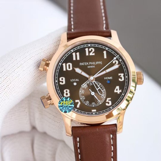 Patek Philippe Dual Time Ref. 5524 Calatrava Pilot Travel Time Watch Collection