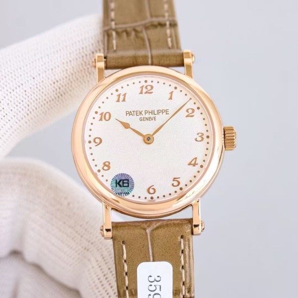Patek Philippe Ladies' Calatrava – Dial: 34.6mm, Thickness: 9.5mm