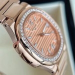 Patek Philippe's most beautiful Nautilus: Ultra-thin quartz ladies' watch, 36mm.