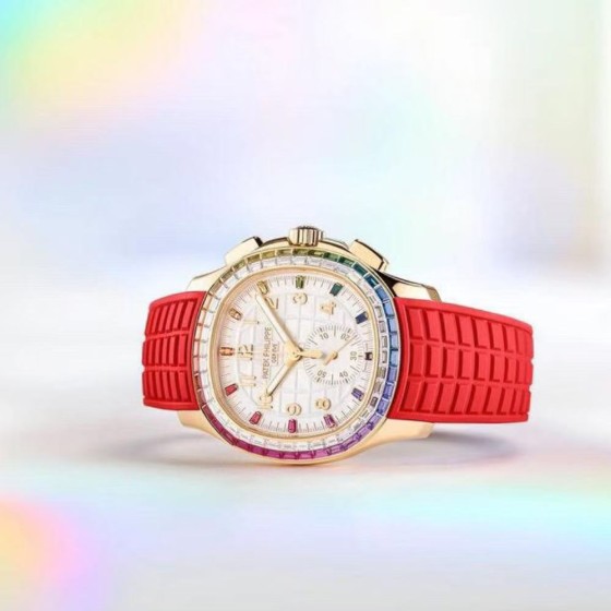 Patek Philippe Aquanaut Luce 7968 Rainbow Bezel