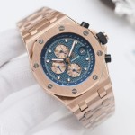 Audemars Piguet Royal Oak Offshore collection: 42mm case diameter, 14mm thickness.
