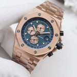Audemars Piguet Royal Oak Offshore collection: 42mm case diameter, 14mm thickness.