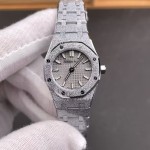 Audemars Piguet Royal Oak 67630 Frosted Gold, White Dial, 23mm, Quartz Movement